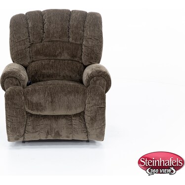 Atlas Oversized Power Recliner in Driftwood