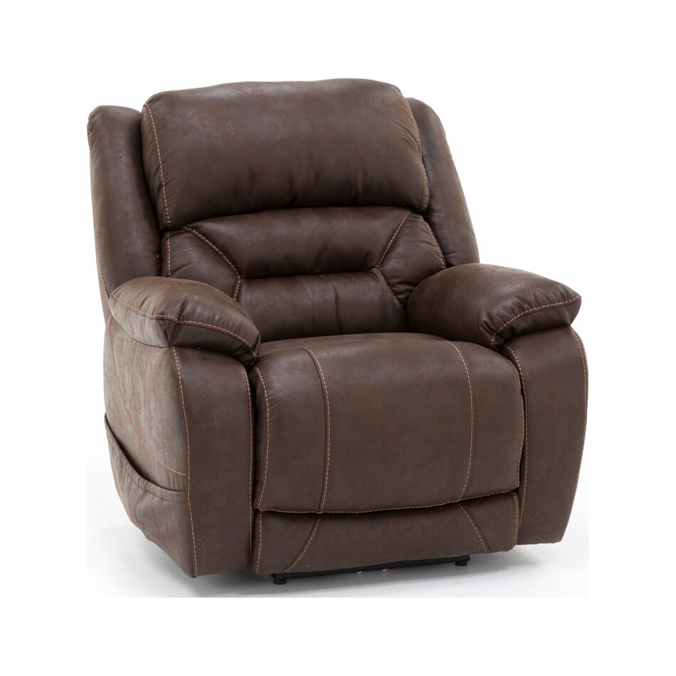 home stretch brown recliner   