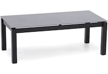 homecrest outdoor living black coffee table   