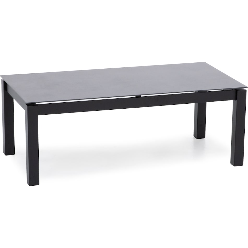 homecrest outdoor living black coffee table   