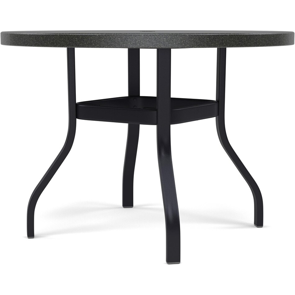 homecrest outdoor living black standard height round oval   