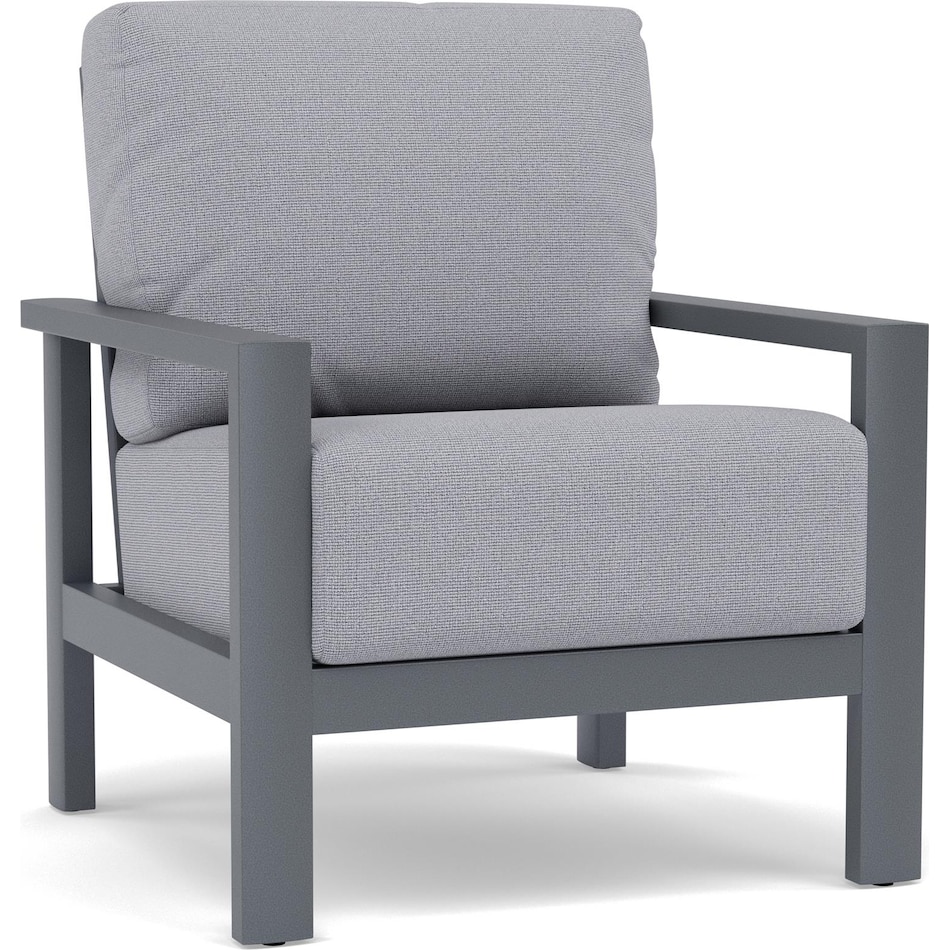 homecrest outdoor living grey club chair