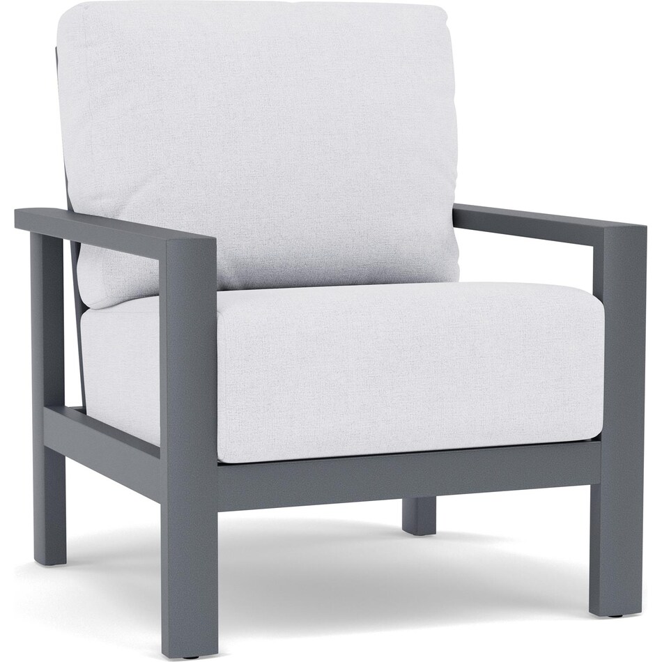 homecrest outdoor living grey club chair   