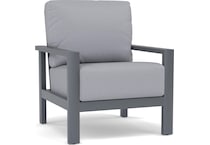 homecrest outdoor living grey club chair   
