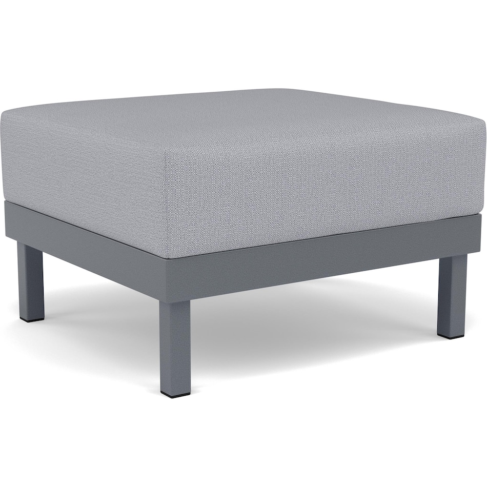 homecrest outdoor living grey ottoman   