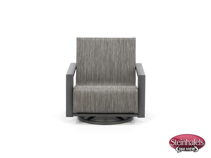 homecrest outdoor living grey swivel  image   