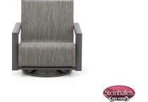 homecrest outdoor living grey swivel  image   