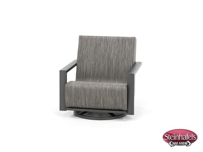 homecrest outdoor living grey swivel  image   