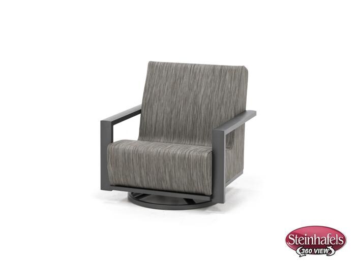 homecrest outdoor living grey swivel  image   