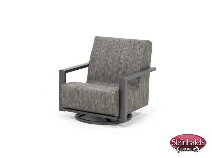 homecrest outdoor living grey swivel  image   