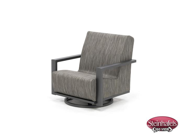 homecrest outdoor living grey swivel  image   