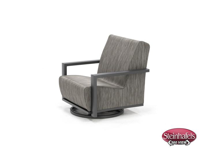 homecrest outdoor living grey swivel  image   