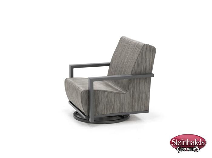 homecrest outdoor living grey swivel  image   