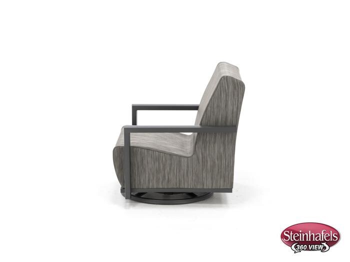 homecrest outdoor living grey swivel  image   