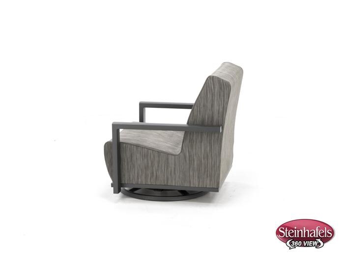 homecrest outdoor living grey swivel  image   