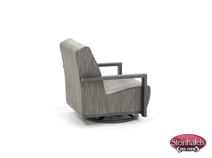 homecrest outdoor living grey swivel  image   