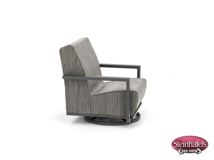 homecrest outdoor living grey swivel  image   