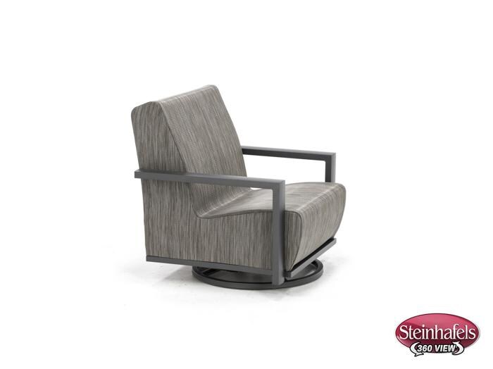 homecrest outdoor living grey swivel  image   