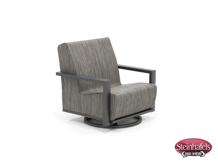 homecrest outdoor living grey swivel  image   