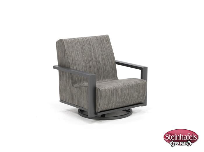 homecrest outdoor living grey swivel  image   