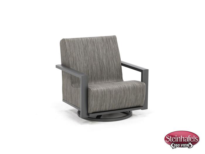 homecrest outdoor living grey swivel  image   