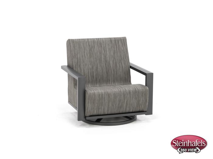 homecrest outdoor living grey swivel  image   