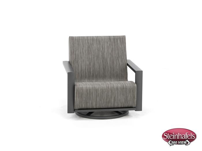 homecrest outdoor living grey swivel  image   