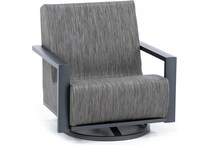 homecrest outdoor living grey swivel   