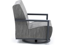 homecrest outdoor living grey swivel   