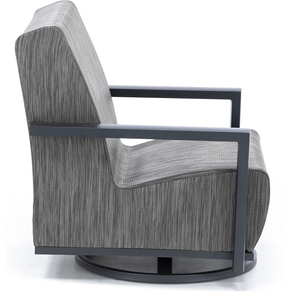 homecrest outdoor living grey swivel   