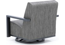 homecrest outdoor living grey swivel   