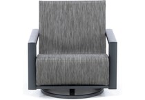 homecrest outdoor living grey swivel   