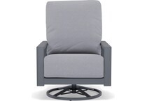 homecrest outdoor living grey swivel   