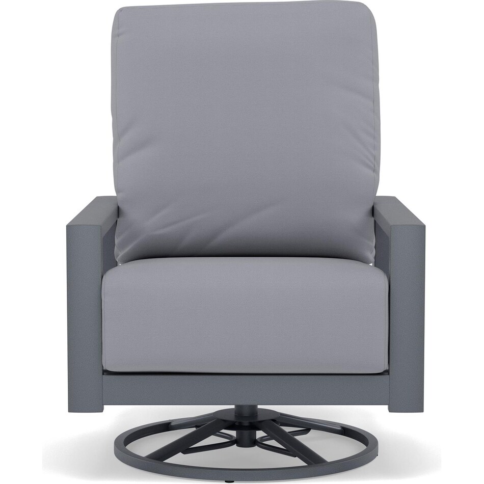 homecrest outdoor living grey swivel   