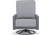 homecrest outdoor living grey swivel   