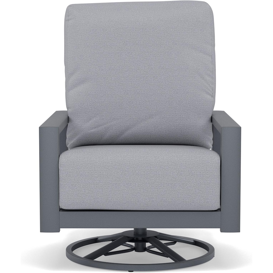 homecrest outdoor living grey swivel   