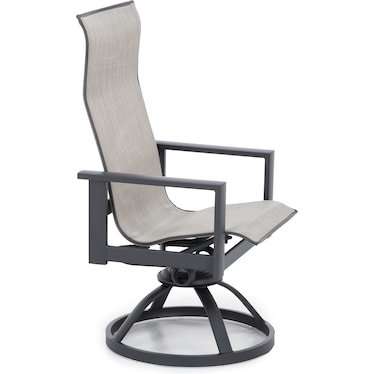 Elements High Back Swivel Rocker Dining Chair