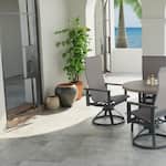 homecrest outdoor living homecrest carbon   boulder  top standard height round oval   