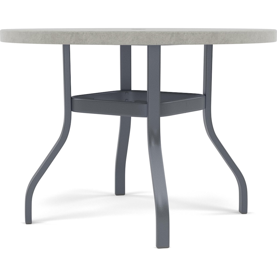 homecrest outdoor living homecrest carbon   drift top standard height round oval   