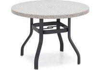 homecrest outdoor living homecrest carbon   pebble  top standard height round oval   