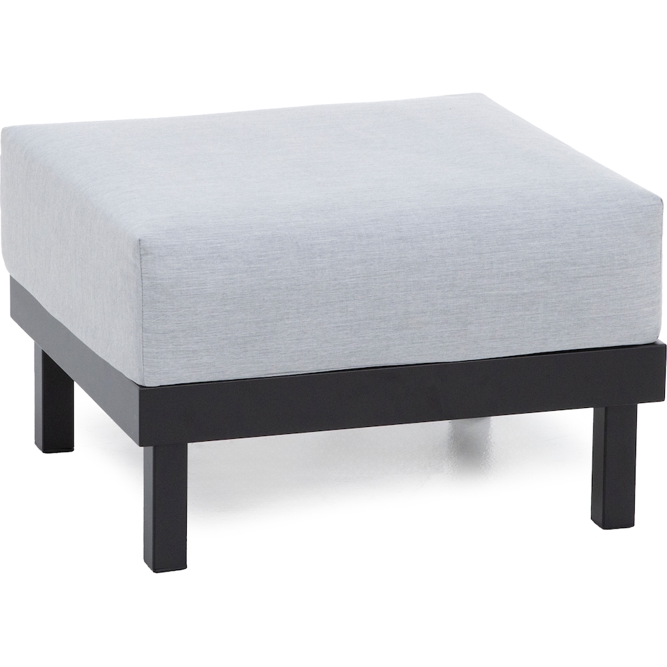 homecrest outdoor living homecrest onyx   canvas granite ottoman   