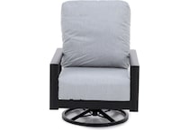 homecrest outdoor living homecrest onyx   canvas granite swivel   