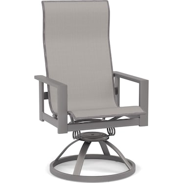 Elements High Back Swivel Rocker Dining Chair