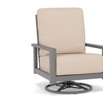 homecrest outdoor living homecrest umber   canvas heather beige swivel   