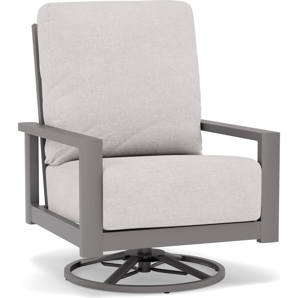 homecrest outdoor living homecrest umber   cast ash swivel   