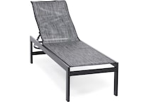 homecrest outdoor living onyx   zinc  chaise   