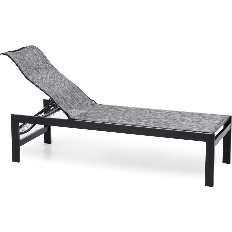 homecrest outdoor living onyx   zinc  chaise   