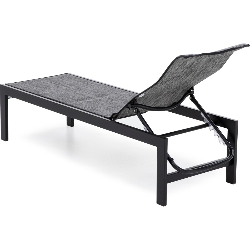 homecrest outdoor living onyx   zinc  chaise   
