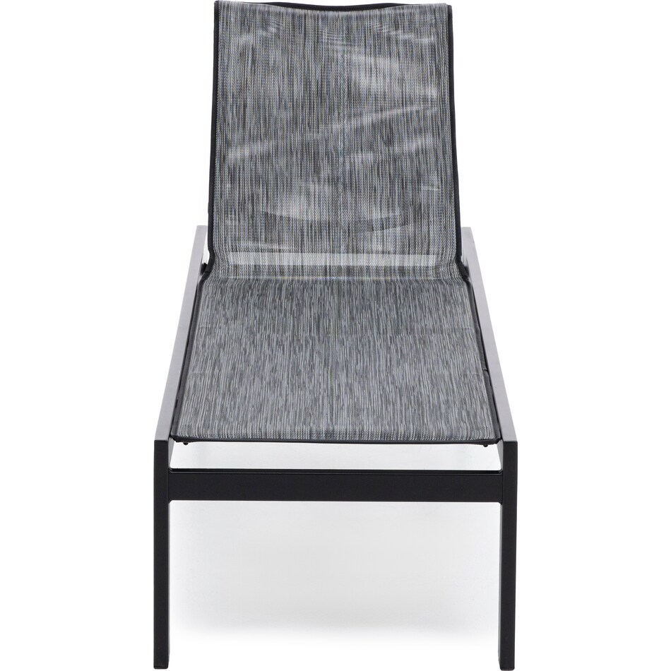 homecrest outdoor living onyx   zinc  chaise   