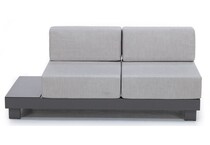 homecrest outdoor living storm   echo ash raf loveseat   